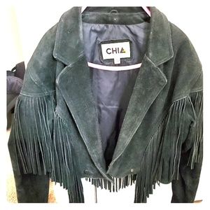 Chia real leather authentic jacket